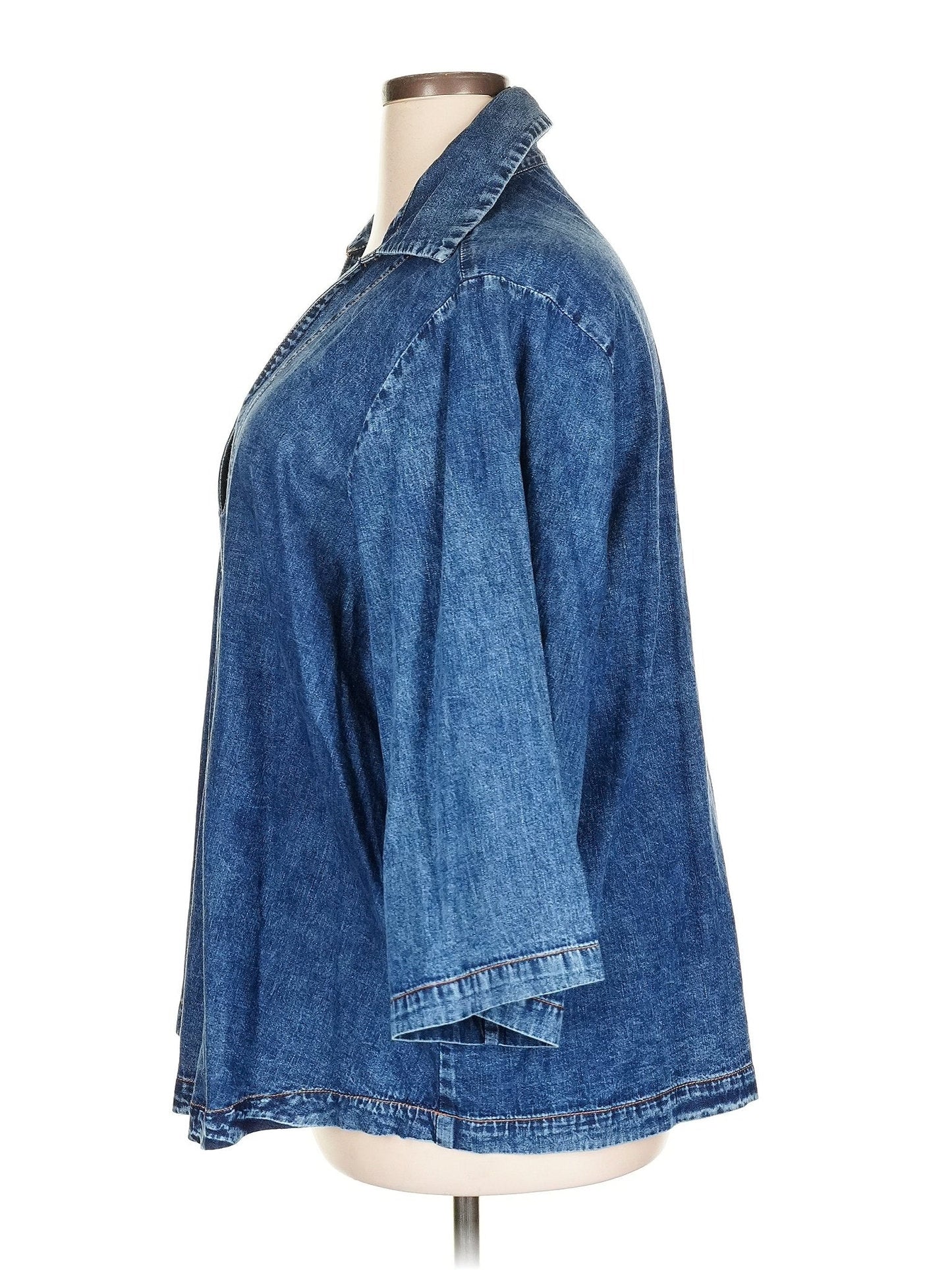 E Shakti 3/4 Sleeve Button Down Shirt