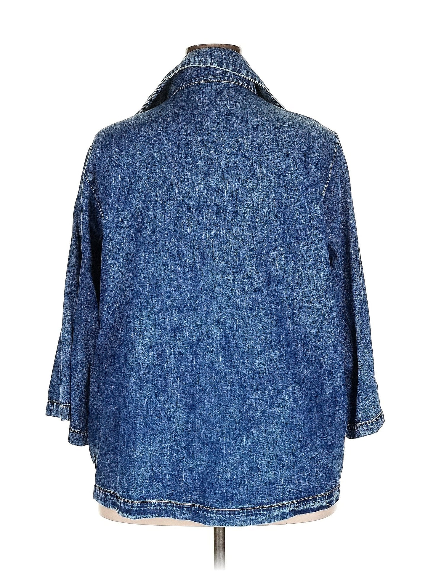 E Shakti 3/4 Sleeve Button Down Shirt