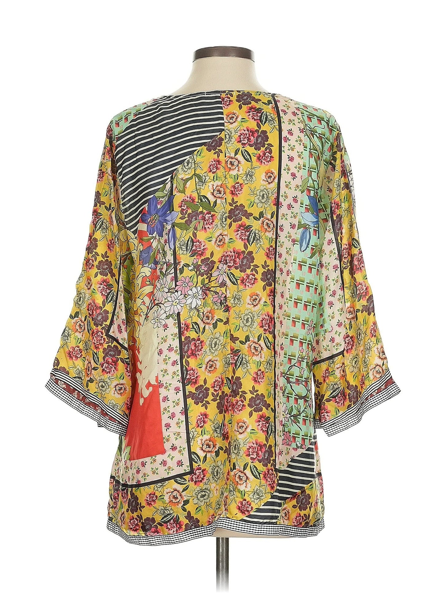 3/4 Sleeve Silk Top